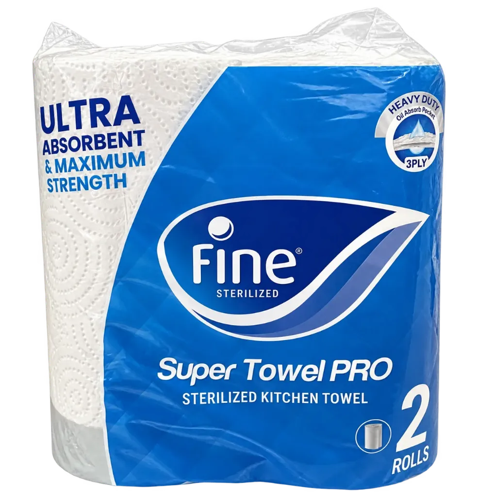 Fine Kitchen Super Towel Pro 50x3 Plies (Bale of 2x12) Aurora