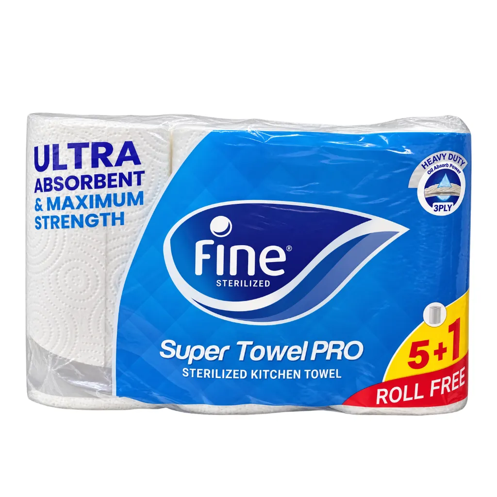 Fine Kitchen Super Towel Pro 50x3 Plies (Bale of 6x4) 5+1 Aurora