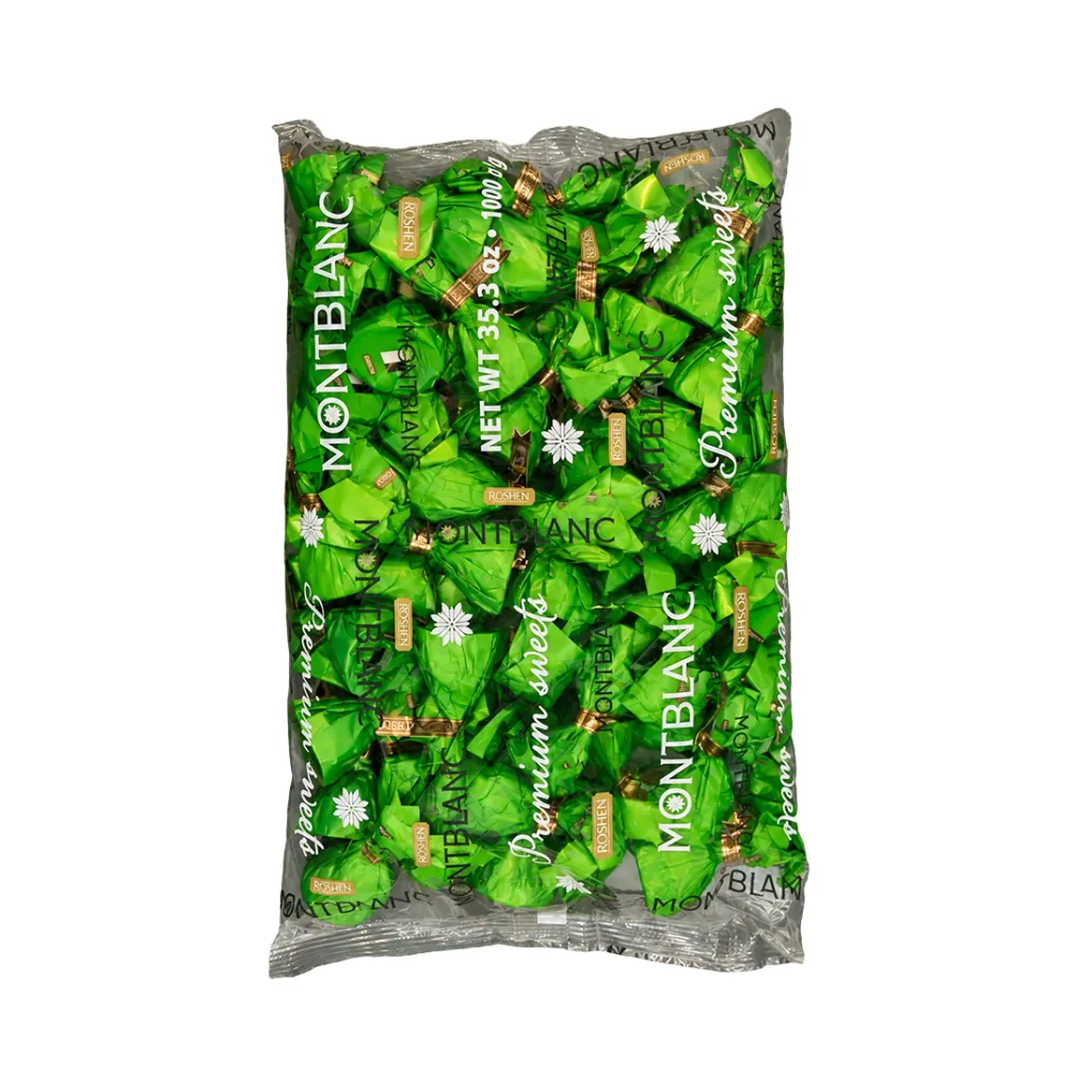 [4209] Roshen (3577) Mont Blanc Sweets wt Chopped & Grated Hazelnuts in Chocolate 1kg