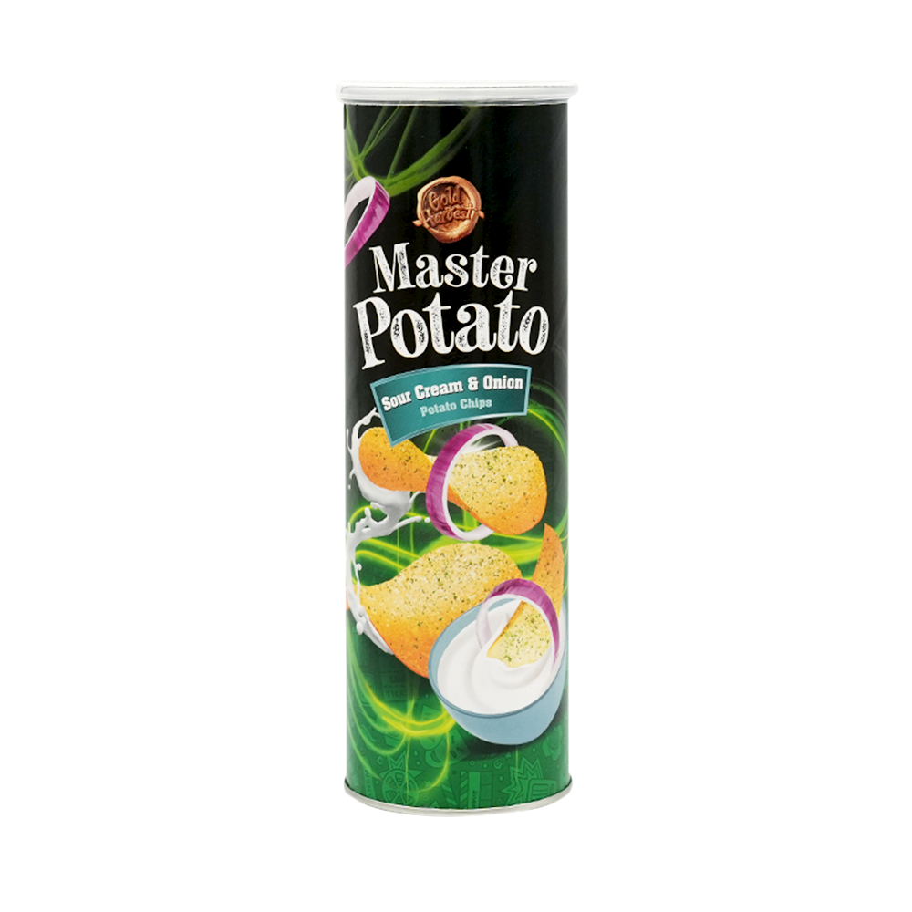 Master Potato Sour Cream & Onion Flav Potato Chips 160gr