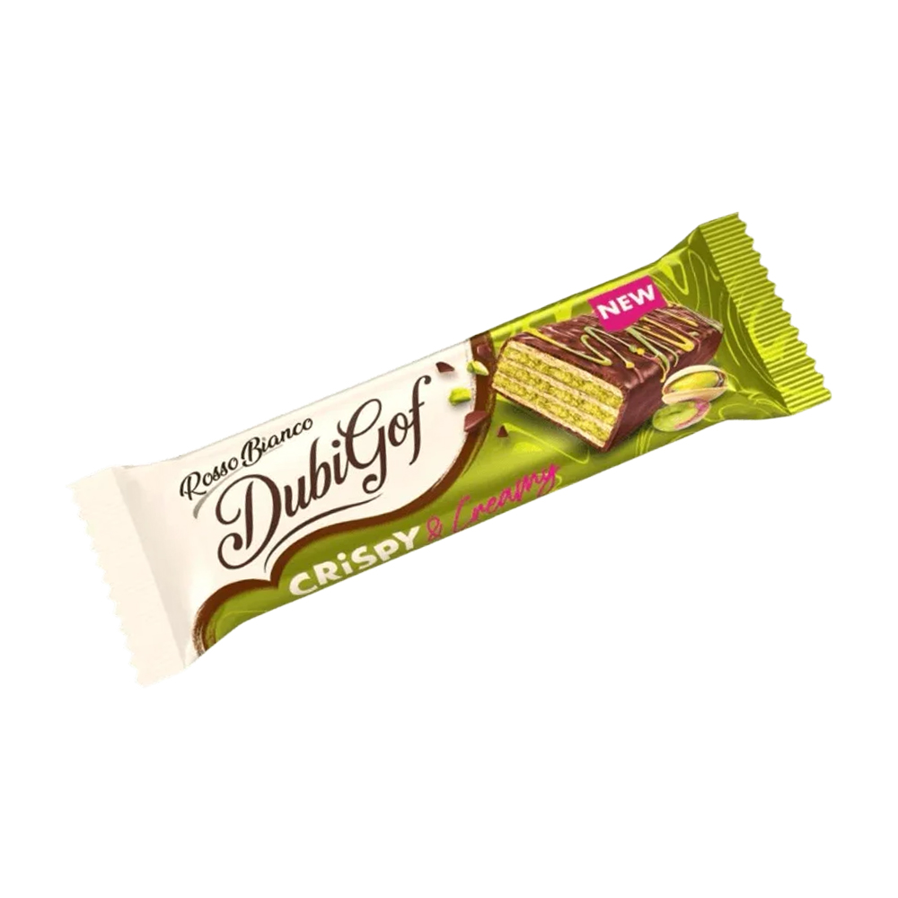 [3318] Rosso Bianco DubiGof Crispy&Creamy Pistachio Wafer 36g