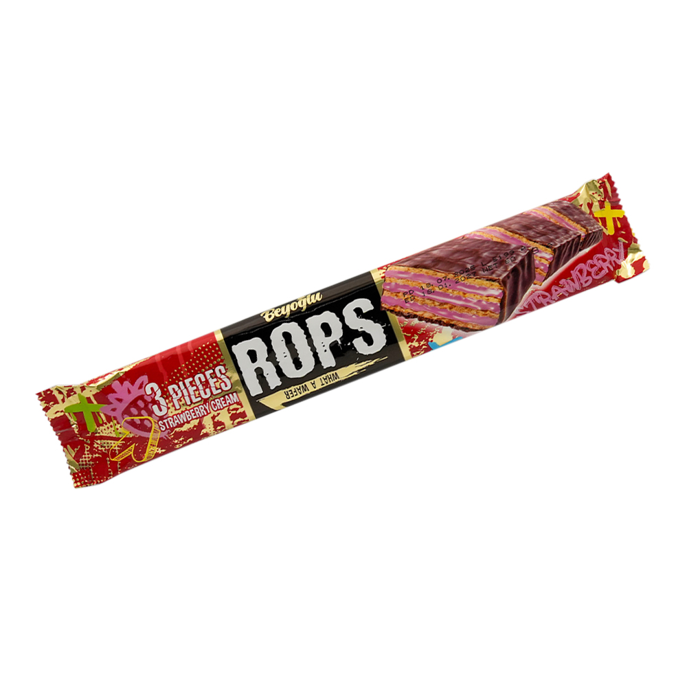 Beyoglu Rops Strawberry Cream Wafer 60g