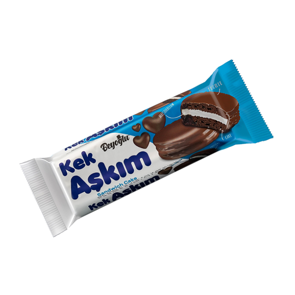 [3327] Kek Askim Coco Coated Marshmallow Sandwich Cake Blue Bitter 184g