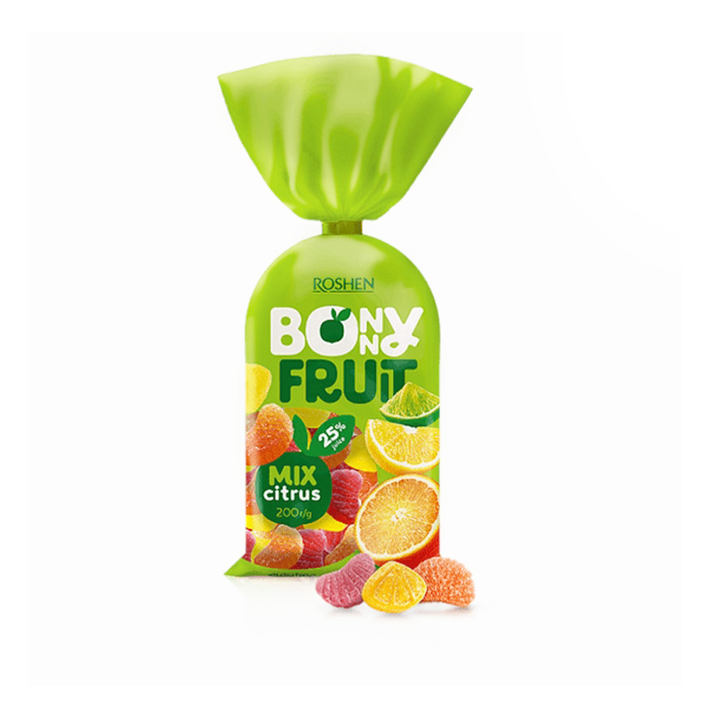 [3336] Roshen (4254) Bonny Fruit Citrus Mix Jelly Sweets 200g
