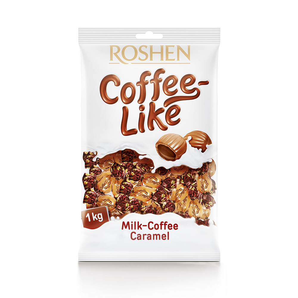  Roshen (5390) CoffeeLike Milk Coffee Caramel Filled Candies 1kg