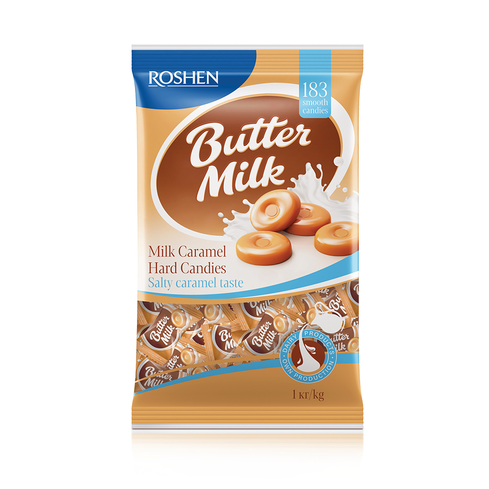 Roshen (1078) Buttermilk Hard Candies 1kg