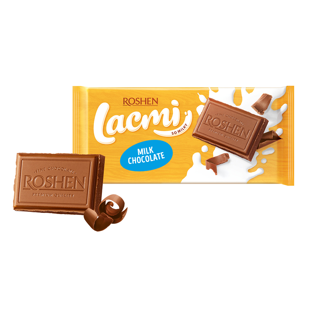  Roshen (4702) Lacmi Milk Chocolate 90g
