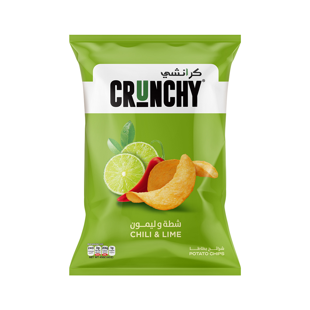Crunchy Chili & Lime Potato Chips 45g