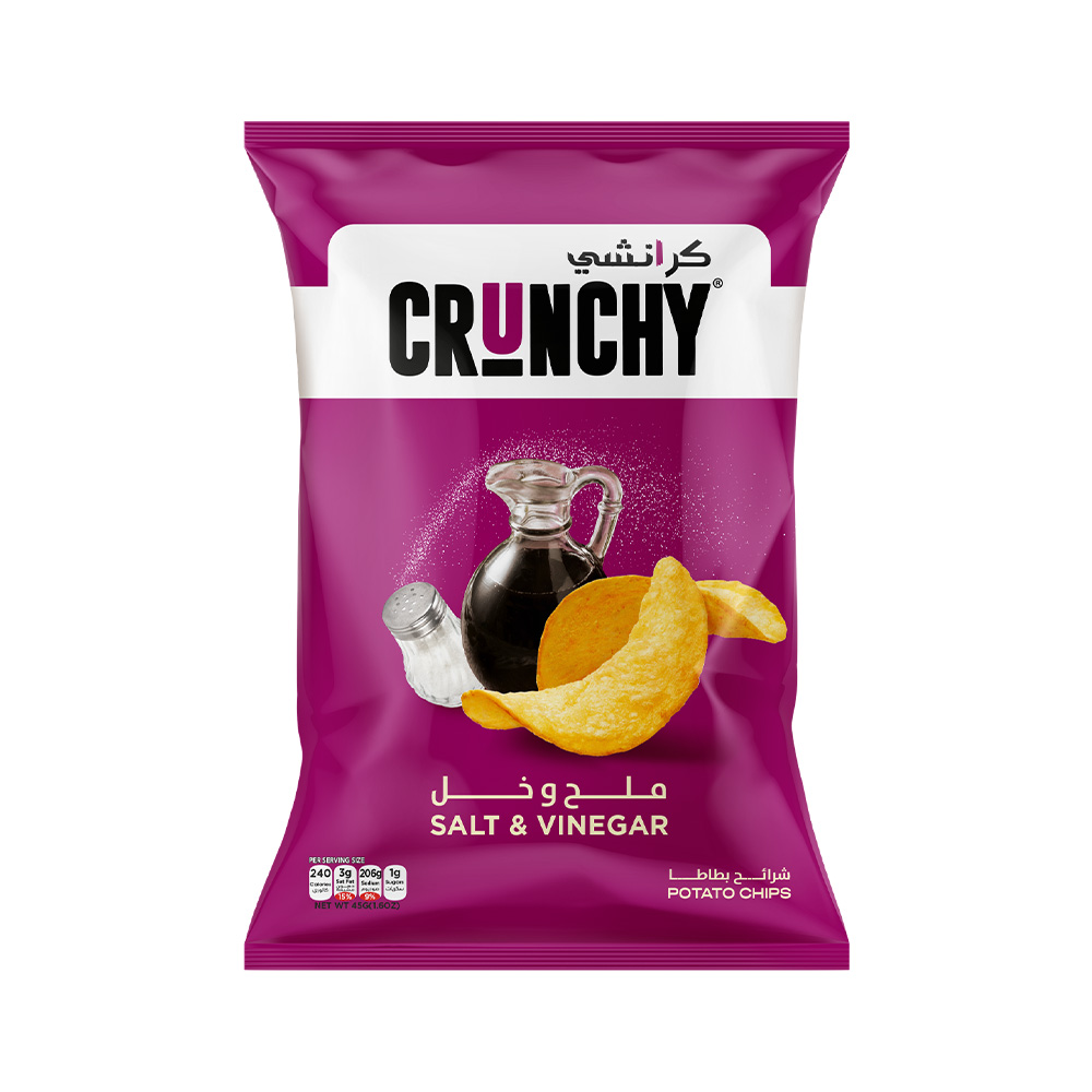Crunchy Salt & Vinegar Potato Chips 45g