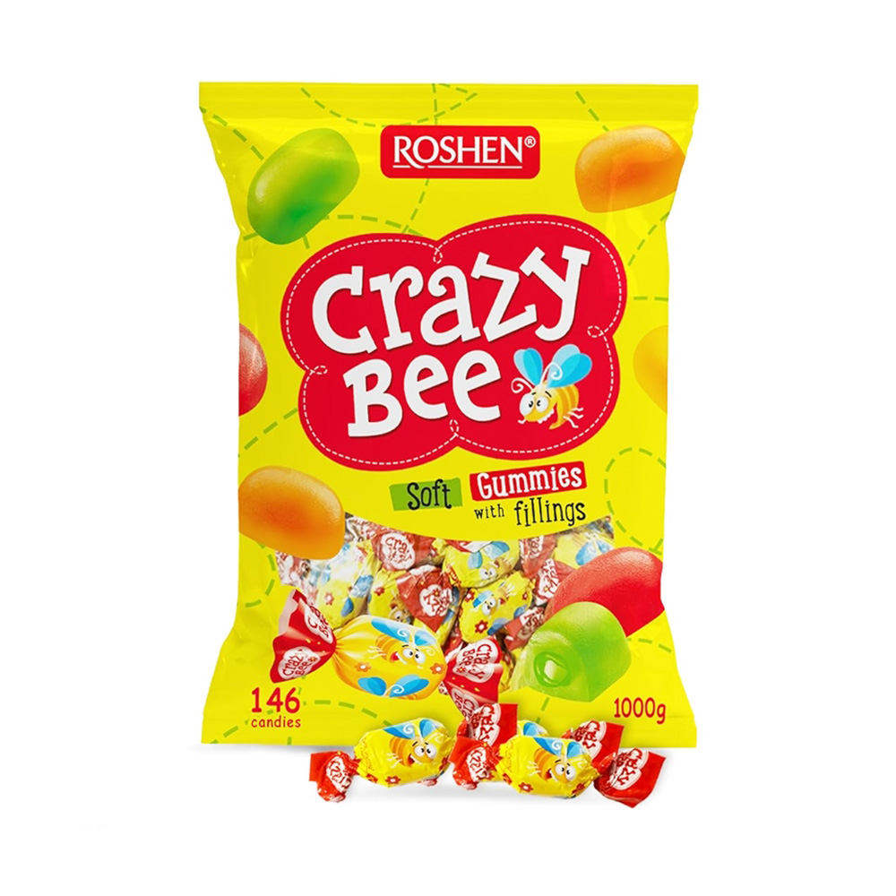 Roshen (2051) Candies Crazy Bee Frutty 1kg