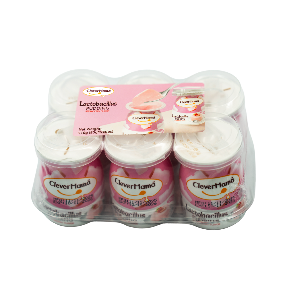 [3538] Clever Mama Lactobacillus Pudding Strbry Flav 85g