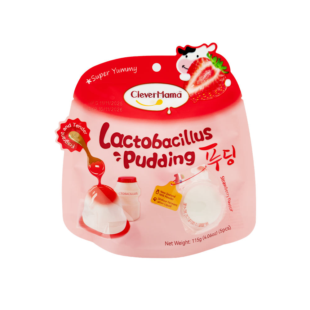 [3545] Clever Mama Lactobacillus Pudding Strbry Flav 115g