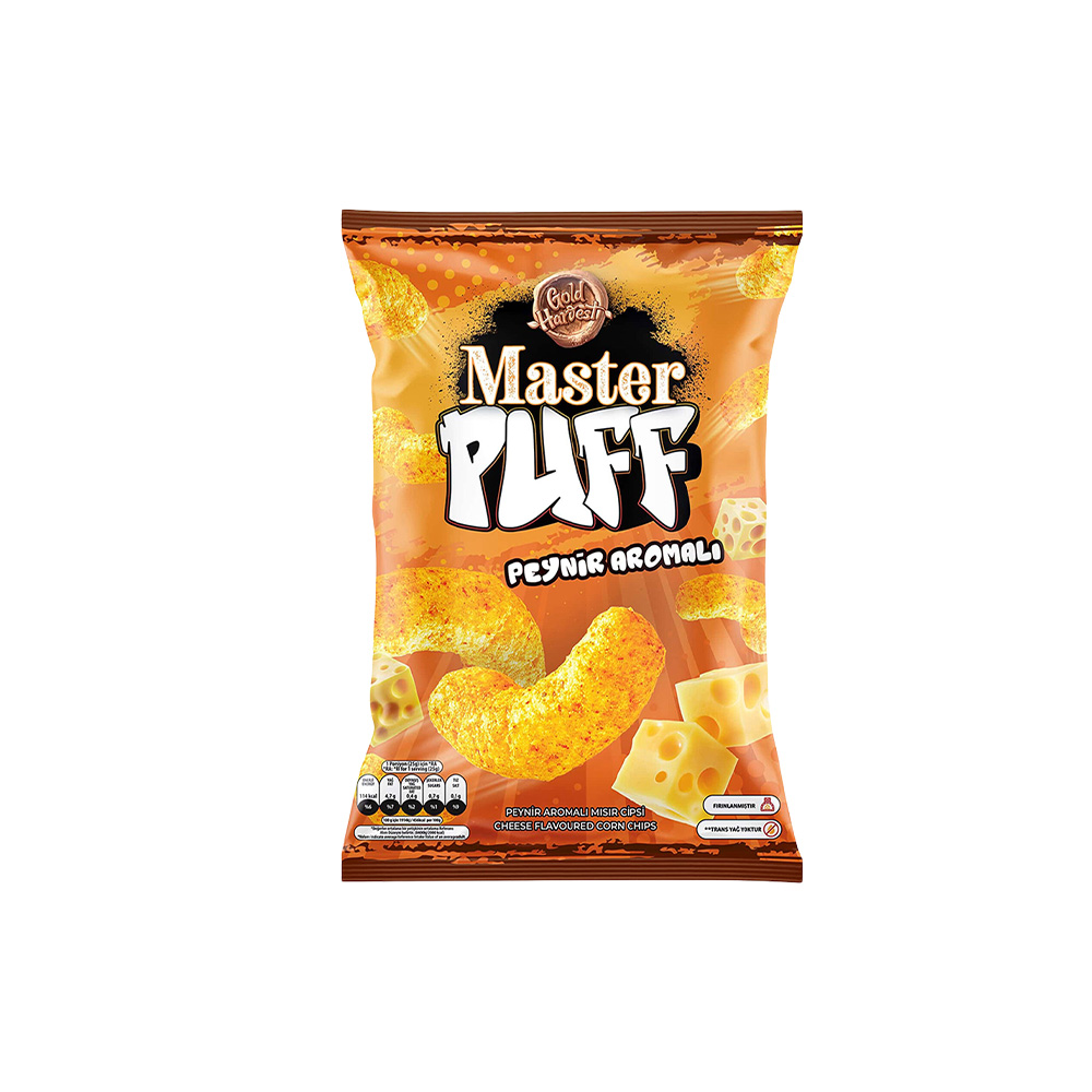 Master Puff Cheese Flav Corn Chips 25gr