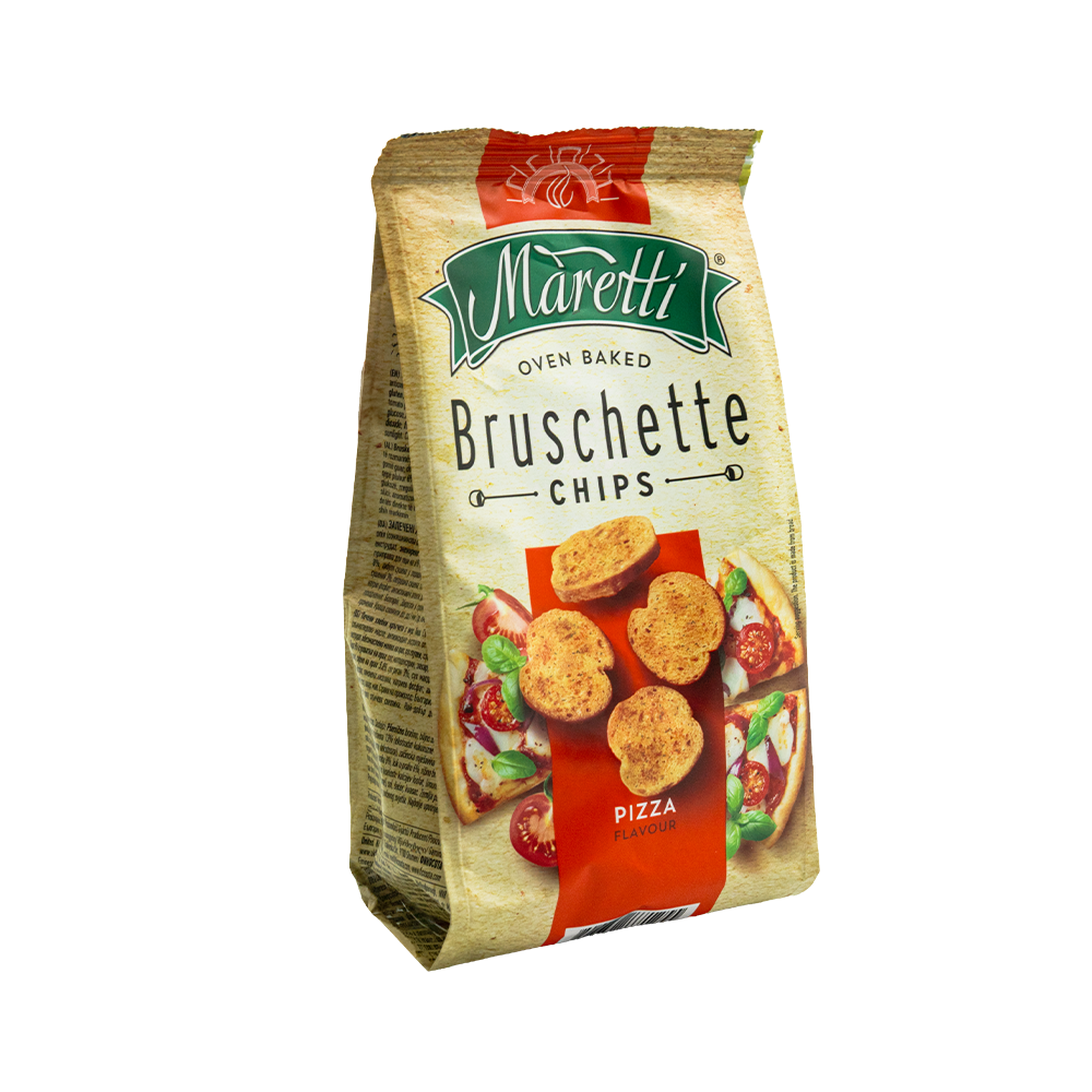 [3568] Maretti Bruschette Chips Pizza Flav 70gm