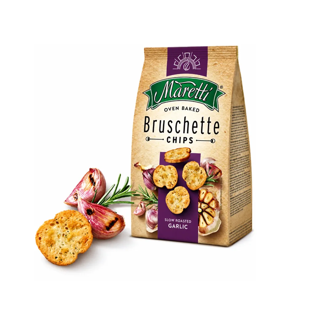 Maretti Bruschette Chips Garlic Flav 70gm