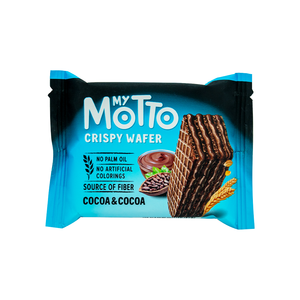 [3572] My Motto Cocoa&Cocoa Crispy Wafer 30g