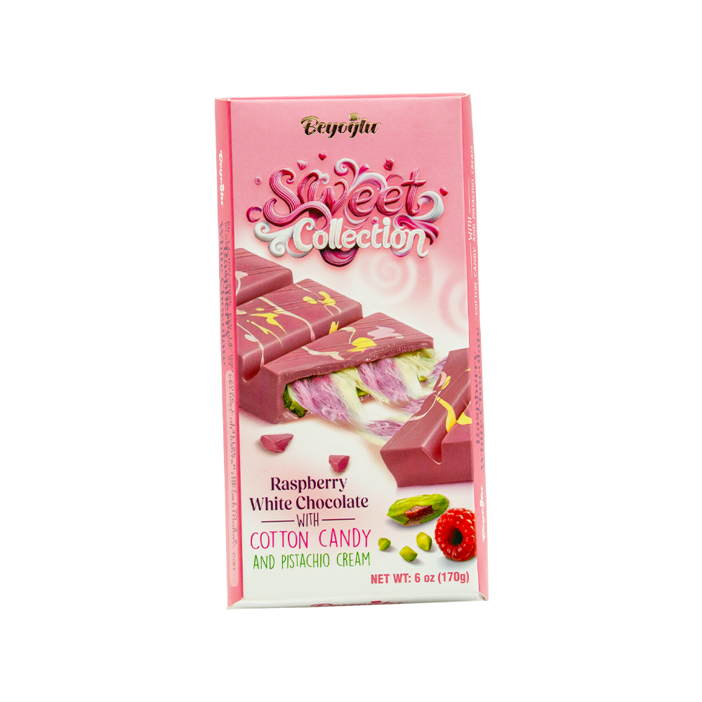 [3598] Beyoglu Raspberry White Chocolate wt CC& Pistachio Crm 170g