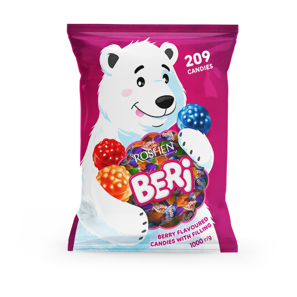 [3612] Roshen(3804) Beri Hard Candies wt filling 1kg