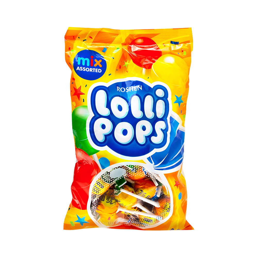 Roshen(0750) Lollipops Hard Candies wt Yoghurt Flav 920g