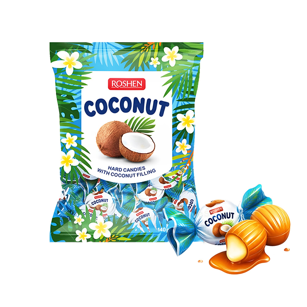 Roshen(8977) Coconut Candies wt Coconut Filling 1kg
