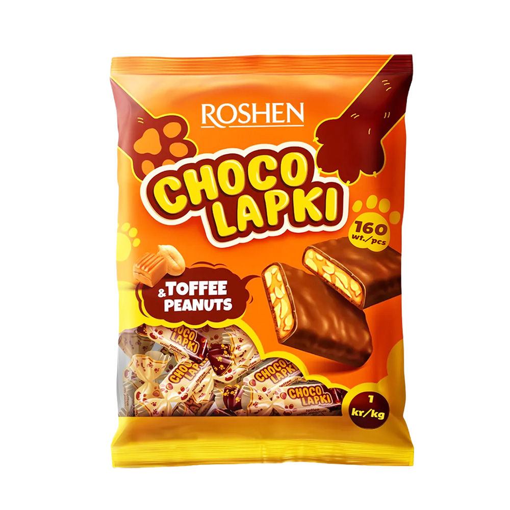 Roshen(4789) Chocolapki Coated Sweets(Toffee) 1kg