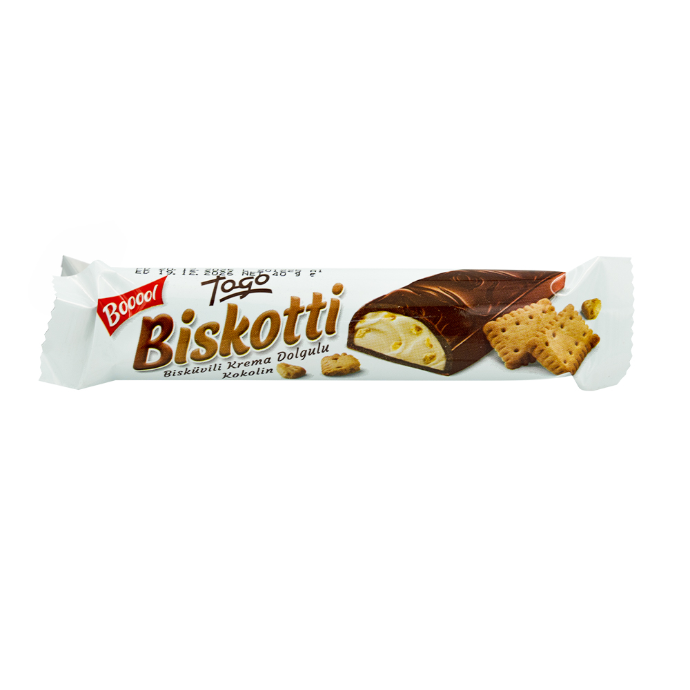 Togo Biskotti Chocolate Biscuit&Cream Bar 40g