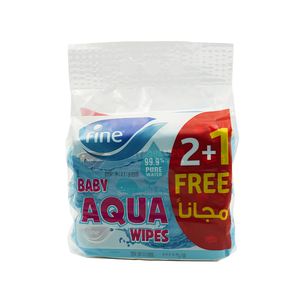 Fine Aqua Wipes Fine Wiping 72 Sheets EP