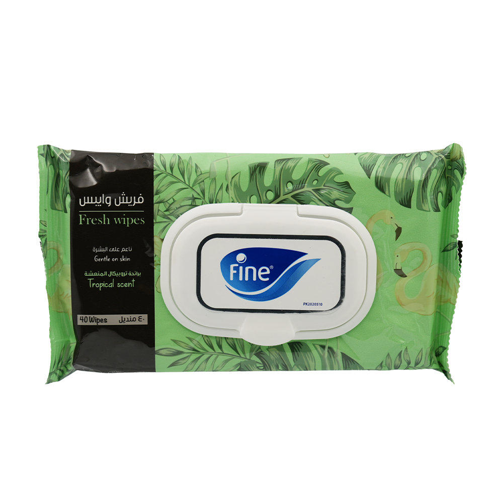 Fine Fresh Wipes Fine Wiping 40 Sheets EP Tropical
