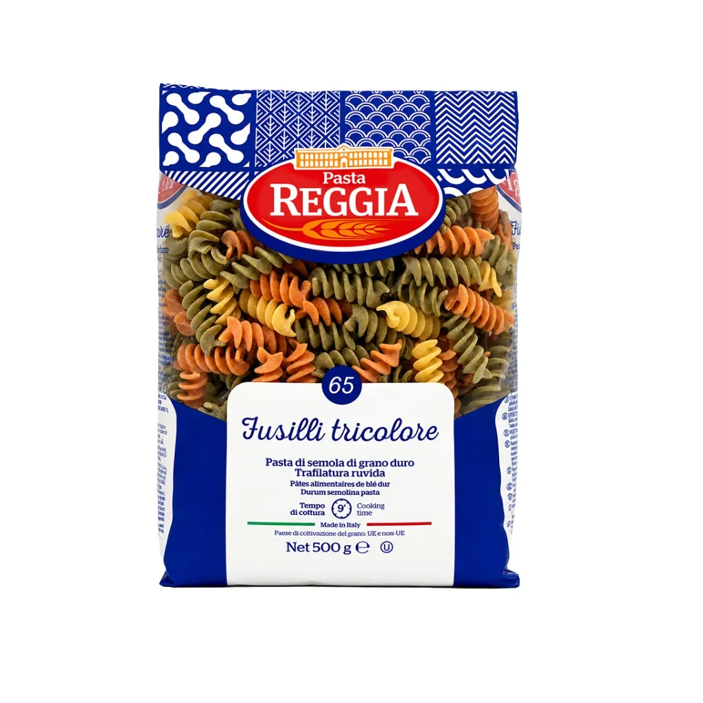 Reggia (40165) Fusilli Tricolore Pasta 500g