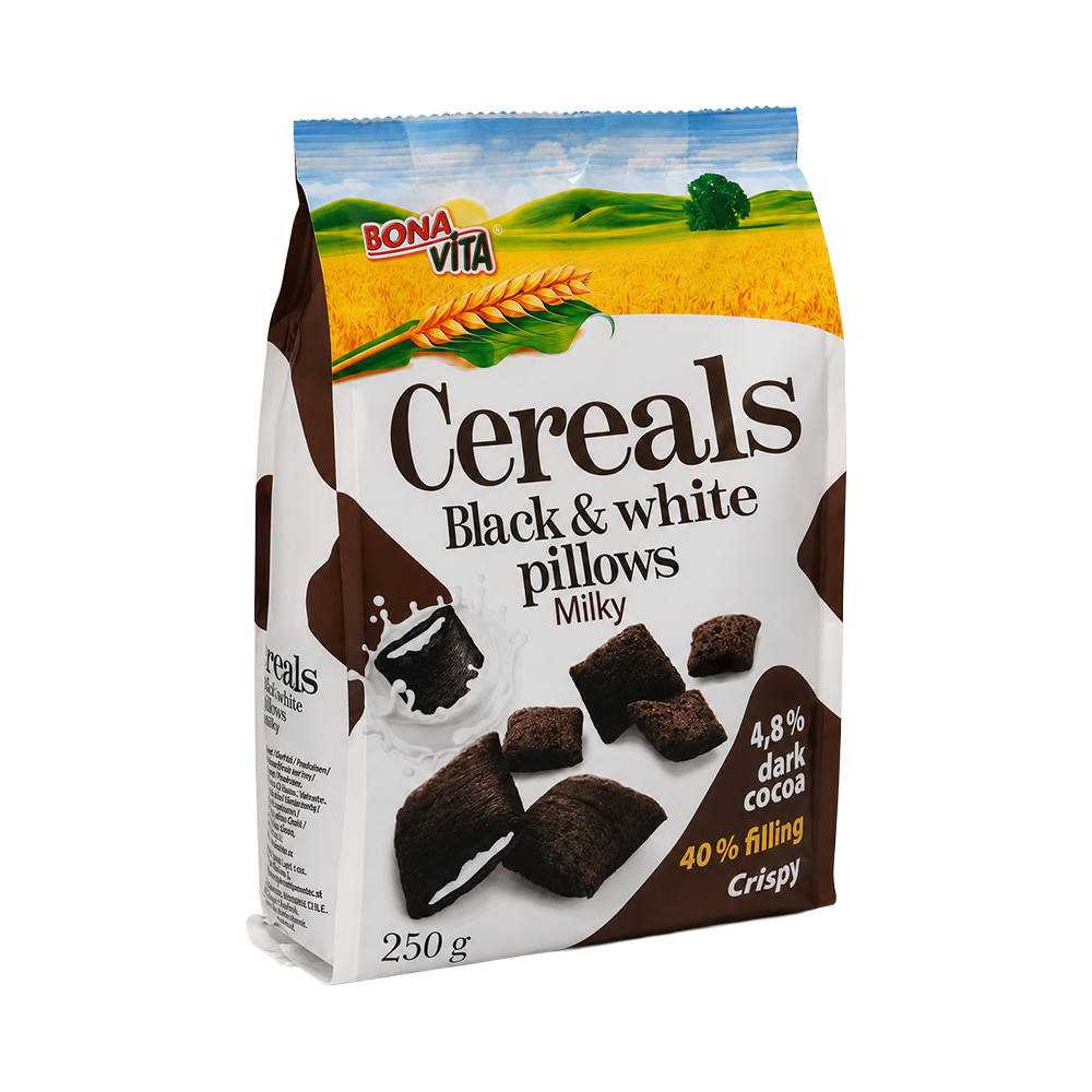 Bona Vita (3024) Black & White Pillows Milky 250g