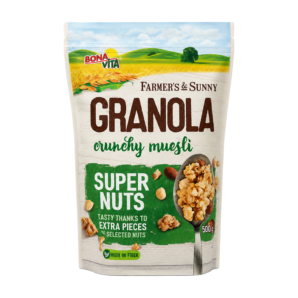 Bona Vita (5491) Granola Super Nuts Crunchy Muesli 500g