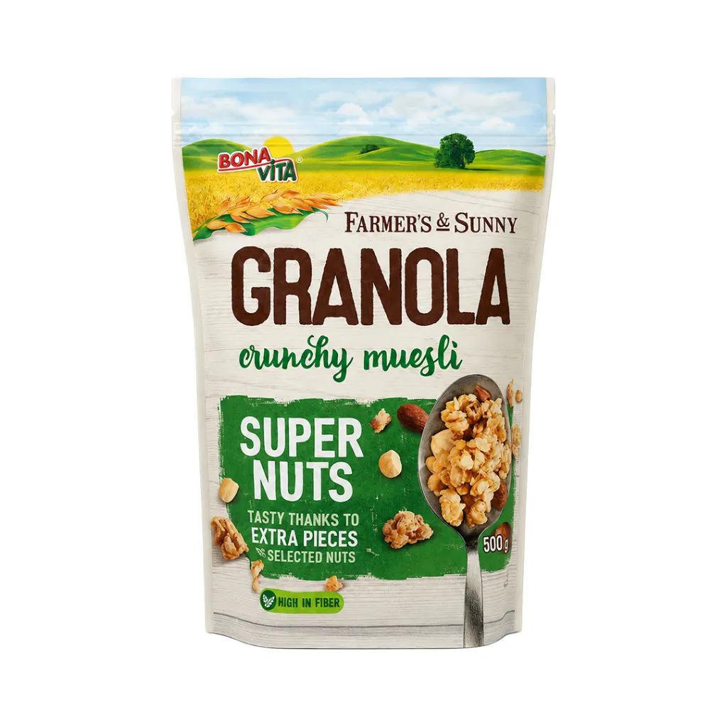 Bona Vita (5491) Granola Super Nuts Crunchy Muesli 500g