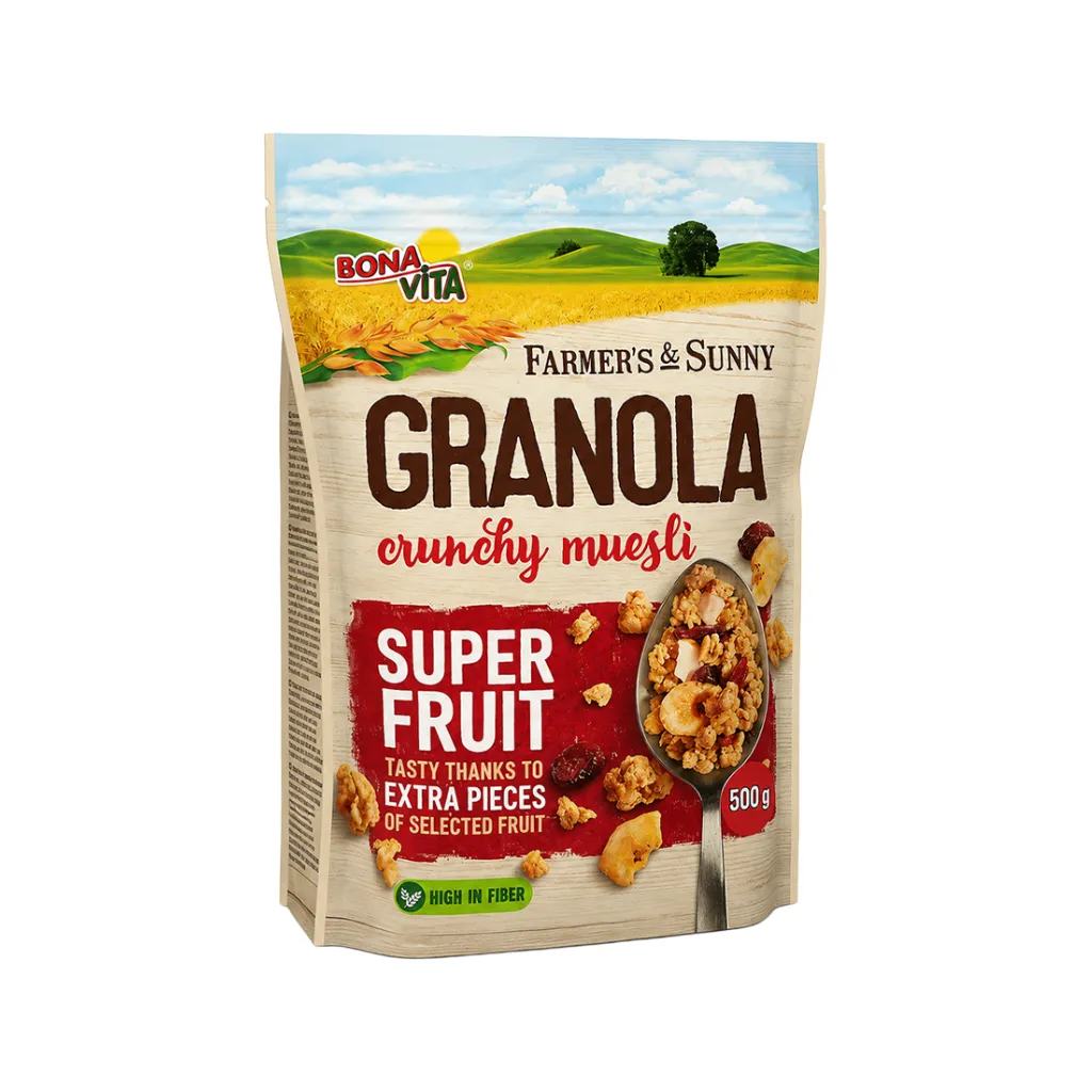 Bona Vita (5492) Granola Super Fruit Crunchy Muesli 500g