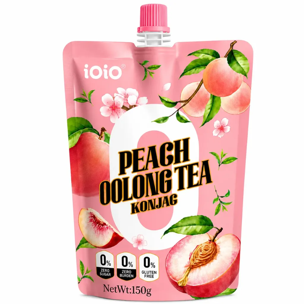 [3858] iOiO Peach Oolong Tea Konjac Jelly 150g (0 Sugar)