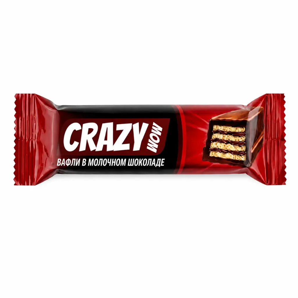 [3872] Crazy Wow Chcocolate Hazelnut Flav Wafer 35g