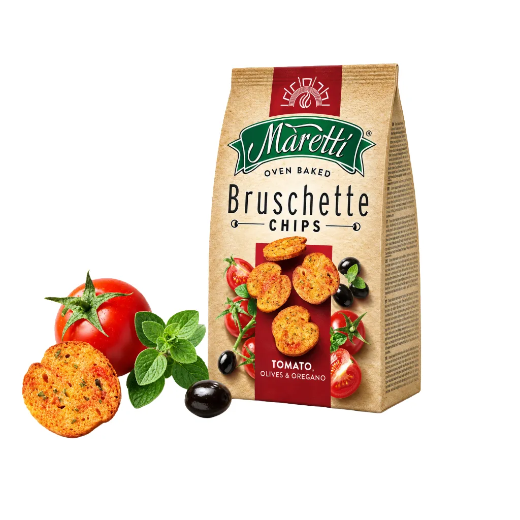 Maretti Bruschette Chips Tomato Flav 70gm