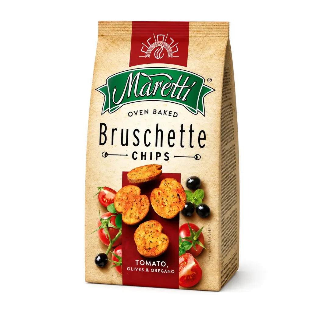 [3885] Maretti Bruschette Chips Tomato Flav 70gm