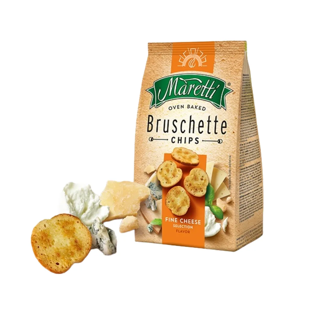 Maretti Bruschette Chips Cheese Flav 70gm