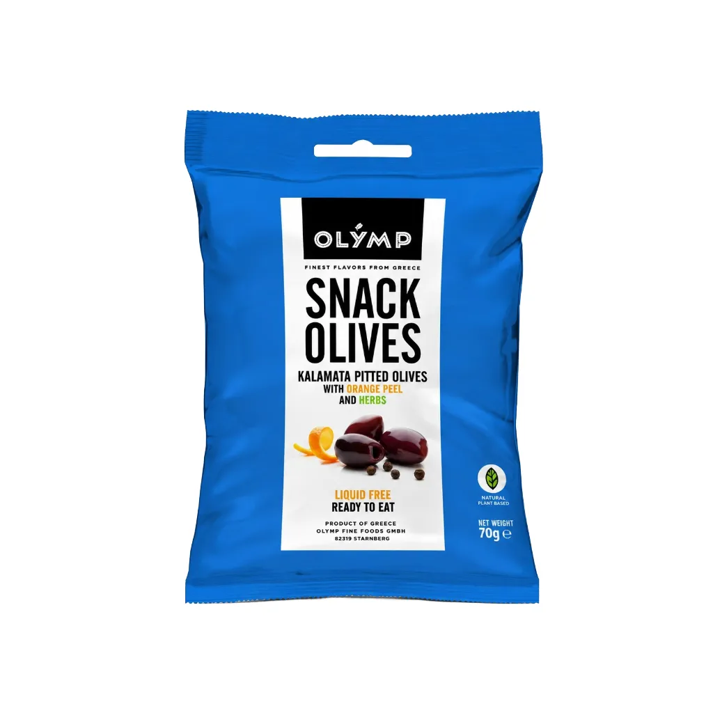Olymp Kalamata Pitted Olives wth Orange Peel & Herbs 70g