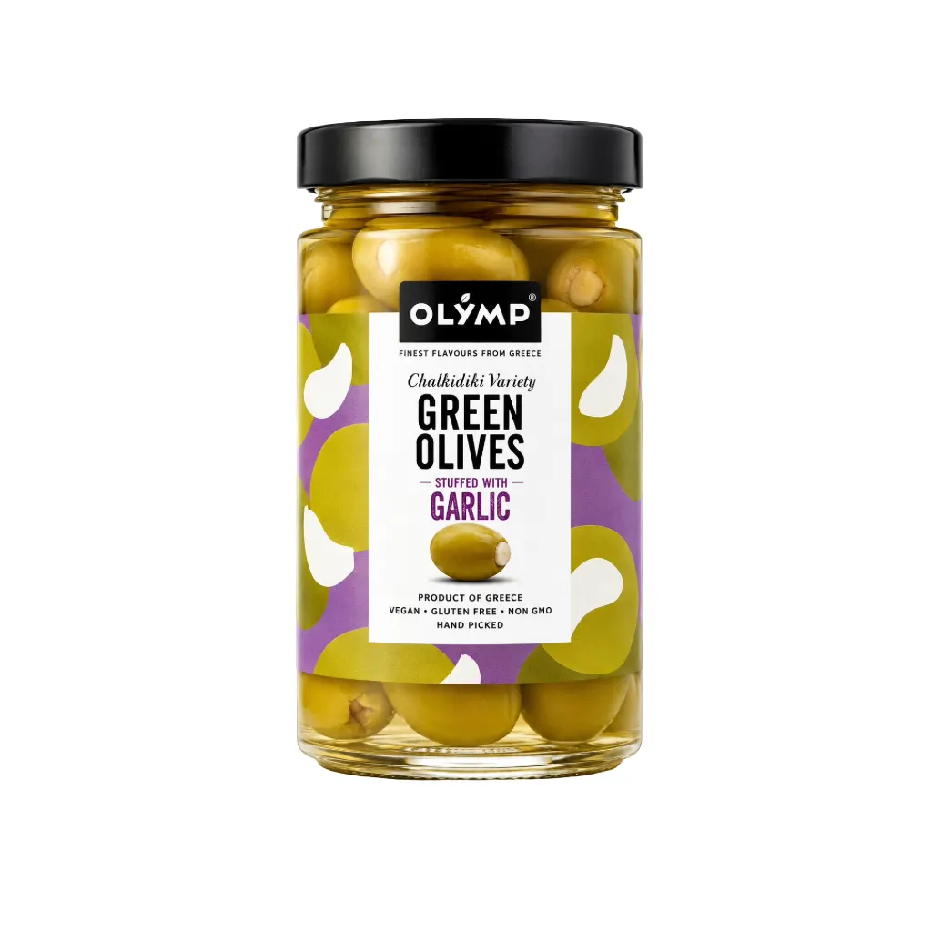 Olymp Green Olives Stuffed wth Garlic 320g