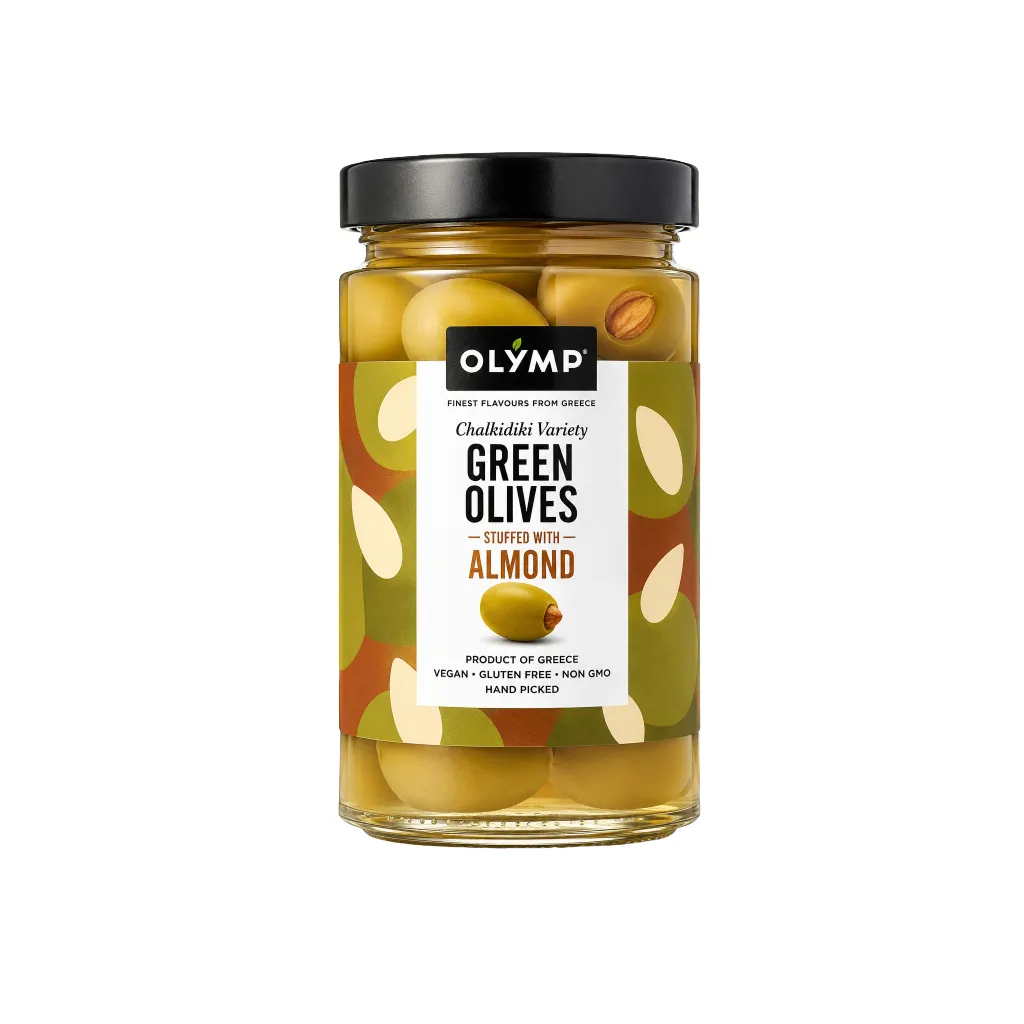 Olymp Green Olives Stuffed wth Almond 320g