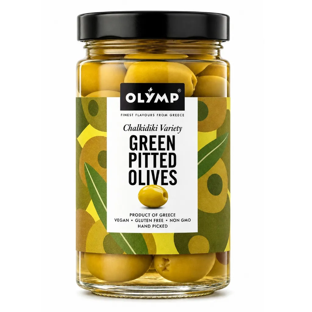 [3899] Olymp Green Pitted Olives 320g
