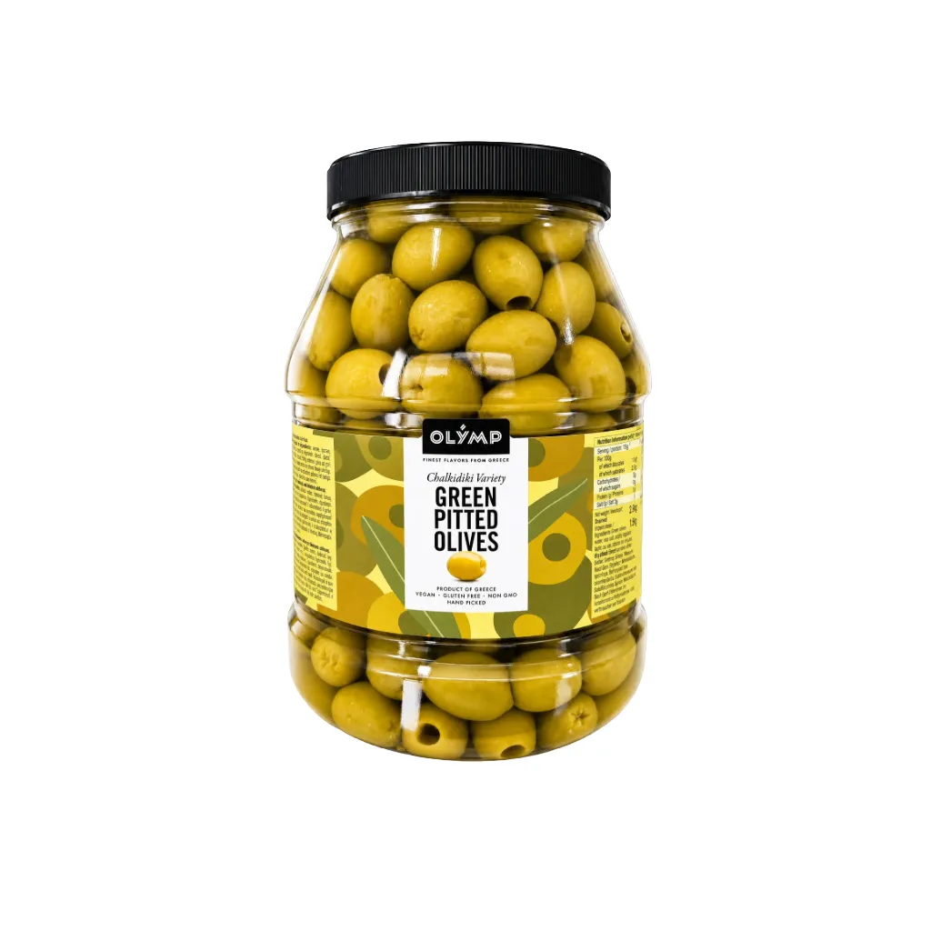 Olymp Green Pitted Olives 2.3kg