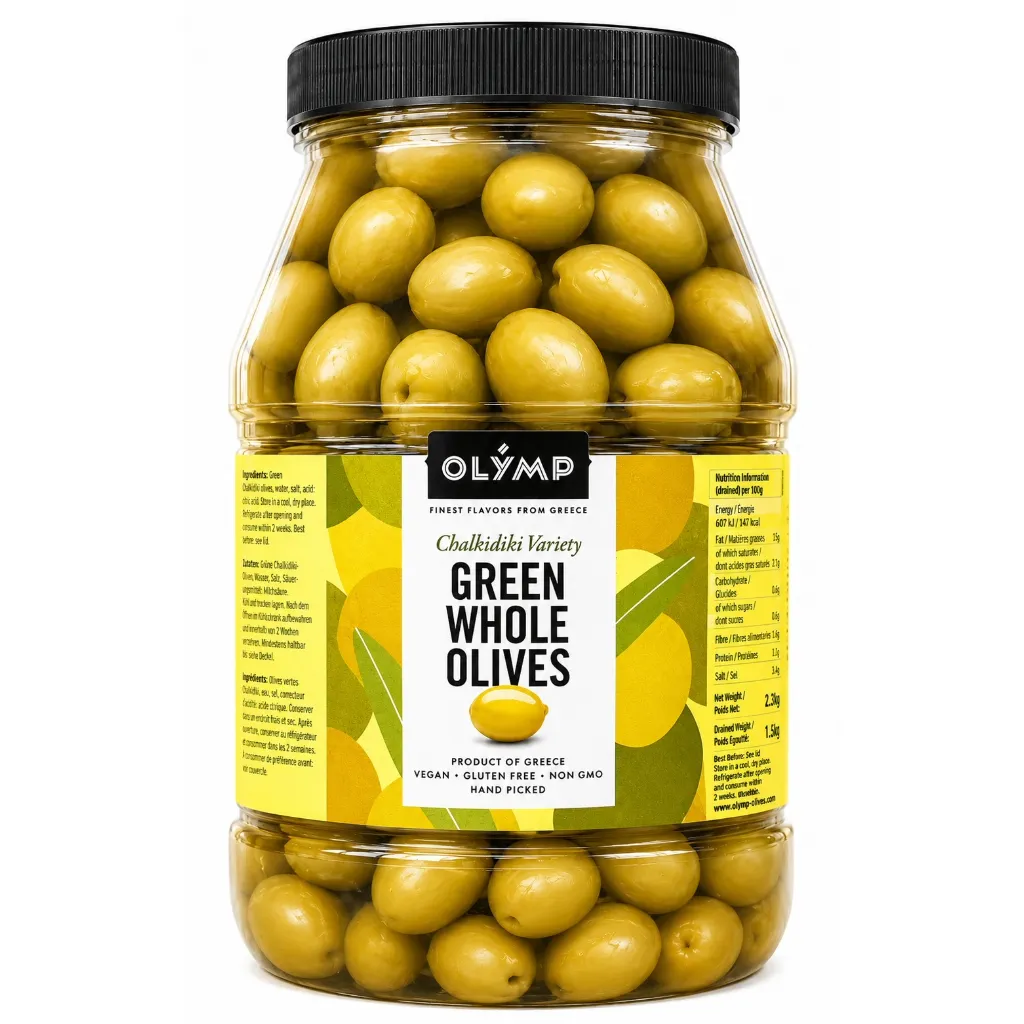 [3903] Olymp Green Whole Olives 2.3kg