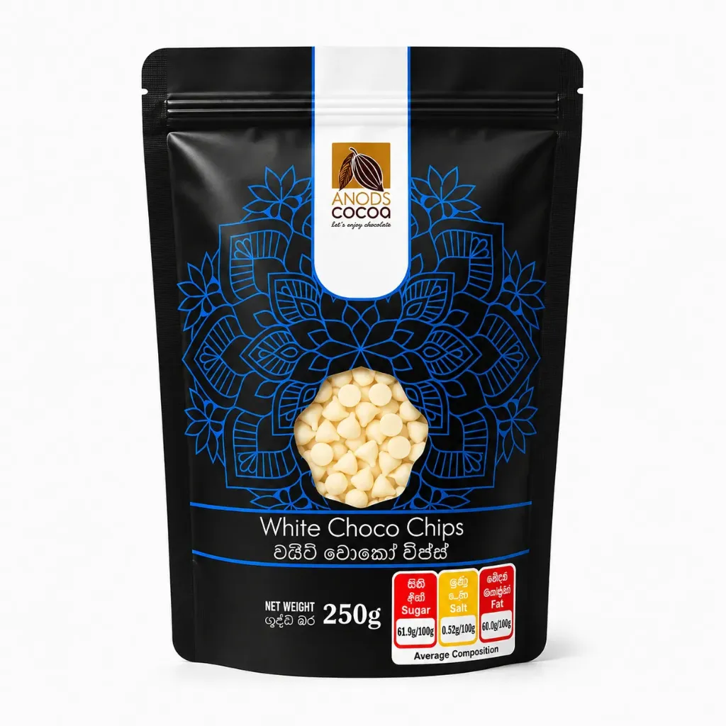 [3909] Anods Cocoa White Choco Chips 250g