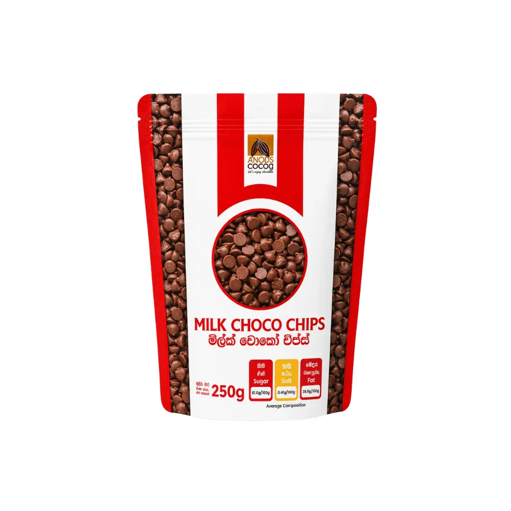 Anods Cocoa Milk Choco Chips 250g