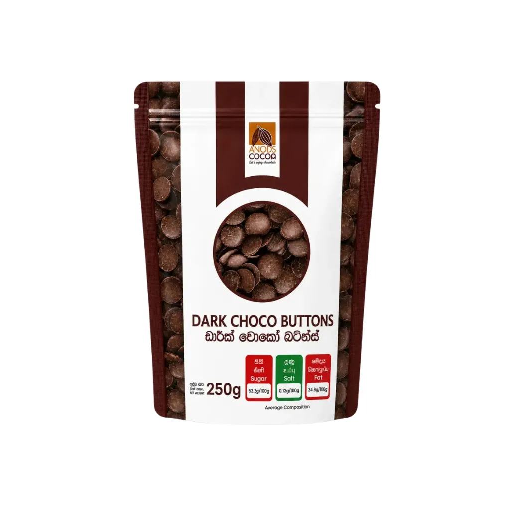 Anods Dark Choco Buttons 250g