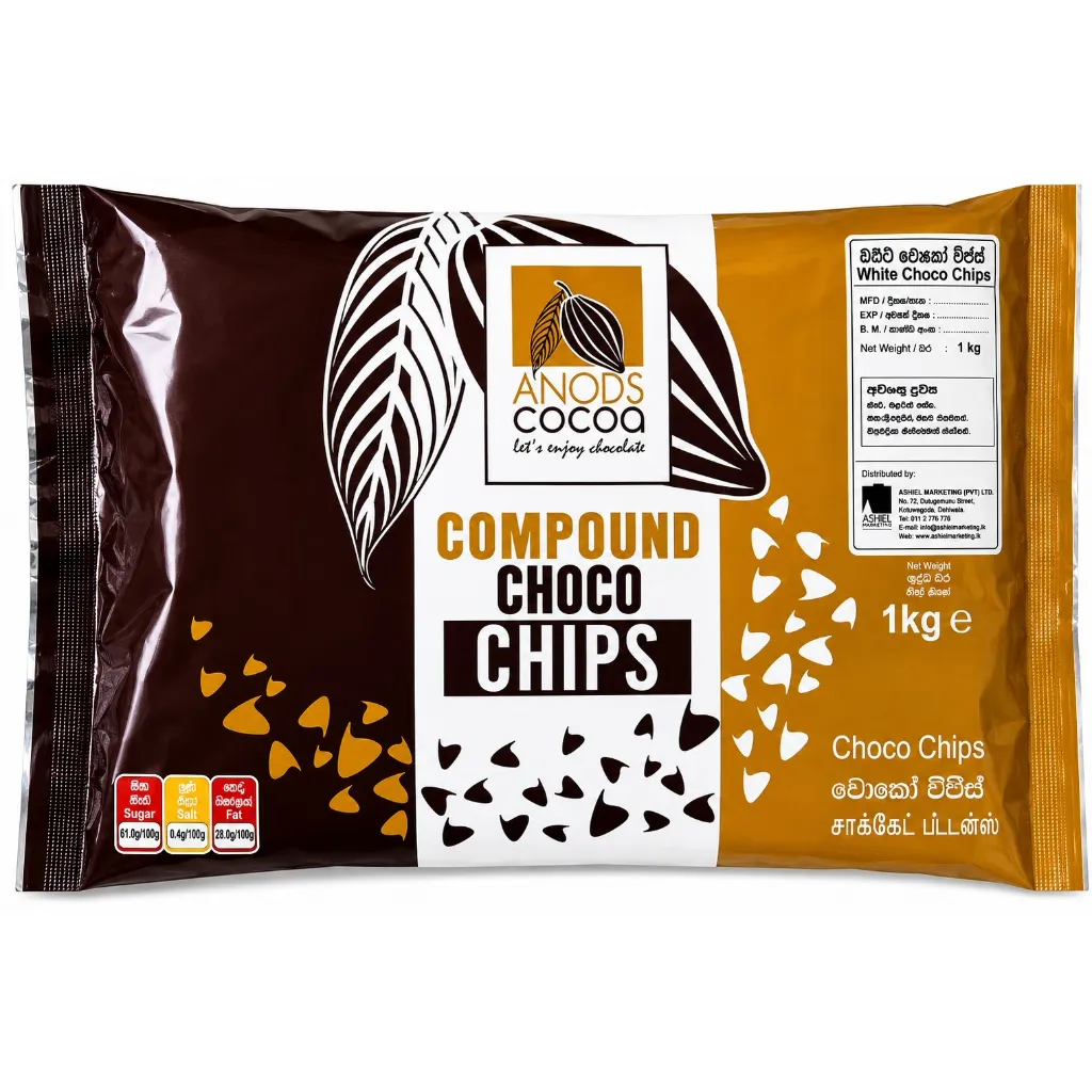 Anods Cocoa Compound White Choco Chips 1kg
