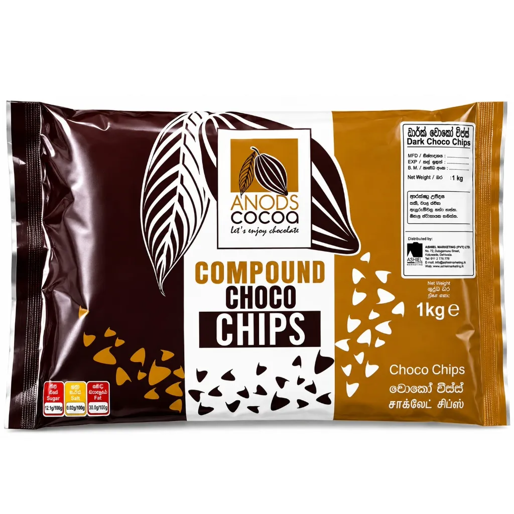 [3921] Anods Cocoa Compound Dark Choco Chips 1kg