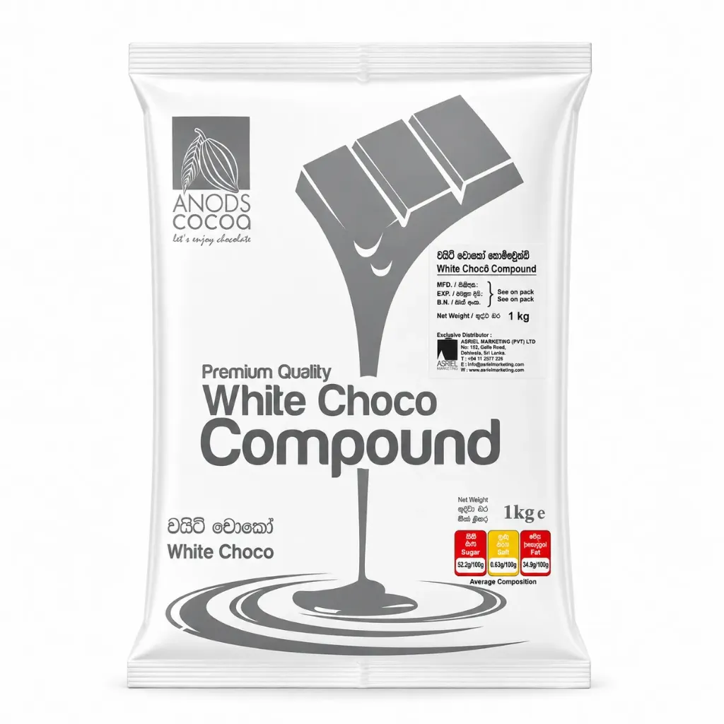 [3925] Anods Cocoa White Choco Compound 1kg